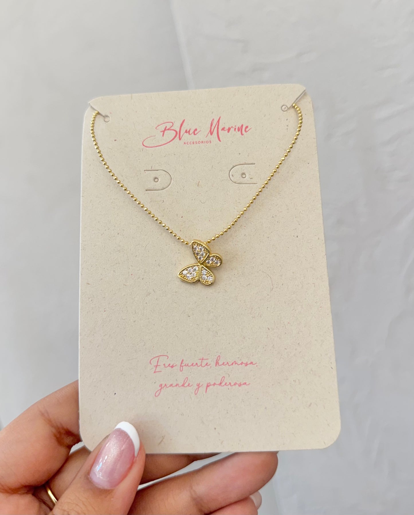 CADENA MARIPOSA PASADOR