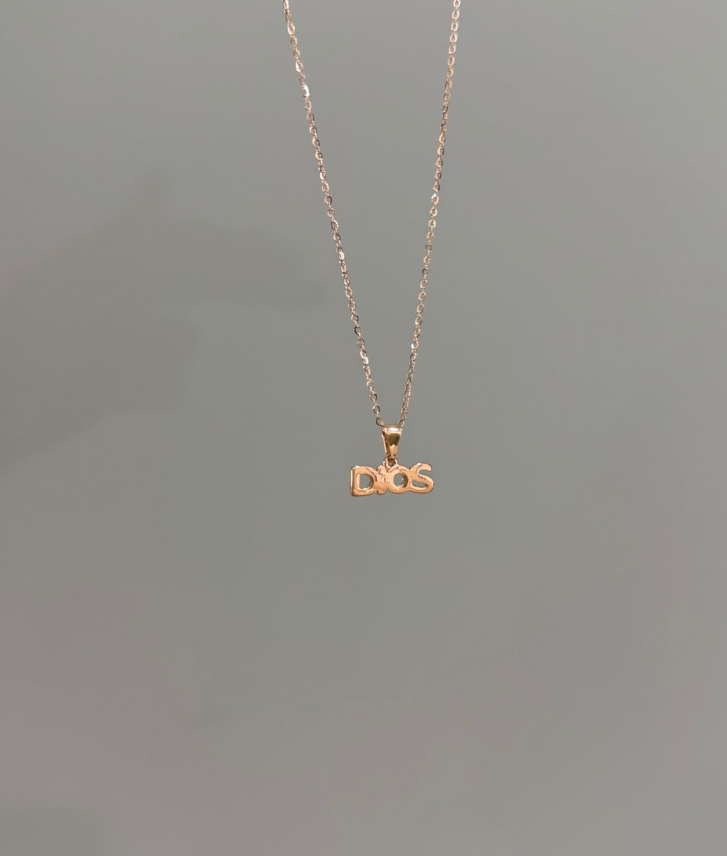 CADENA DIOS ORO LAMINADO