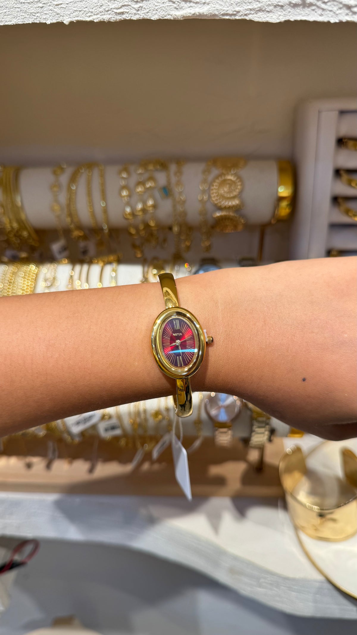 RELOJ KAIROS FONDO VINO