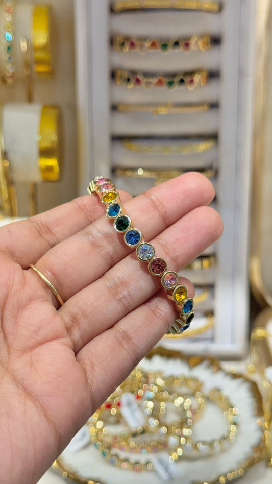PULSERA CÍRCULOS COLORES