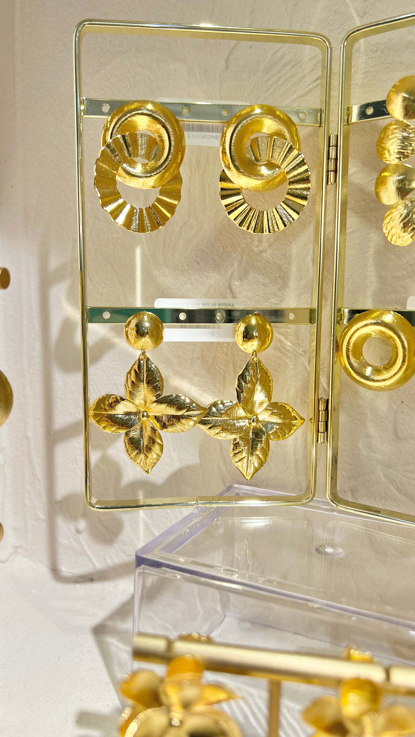 ARETE FLOR COLGANTE BRONCE