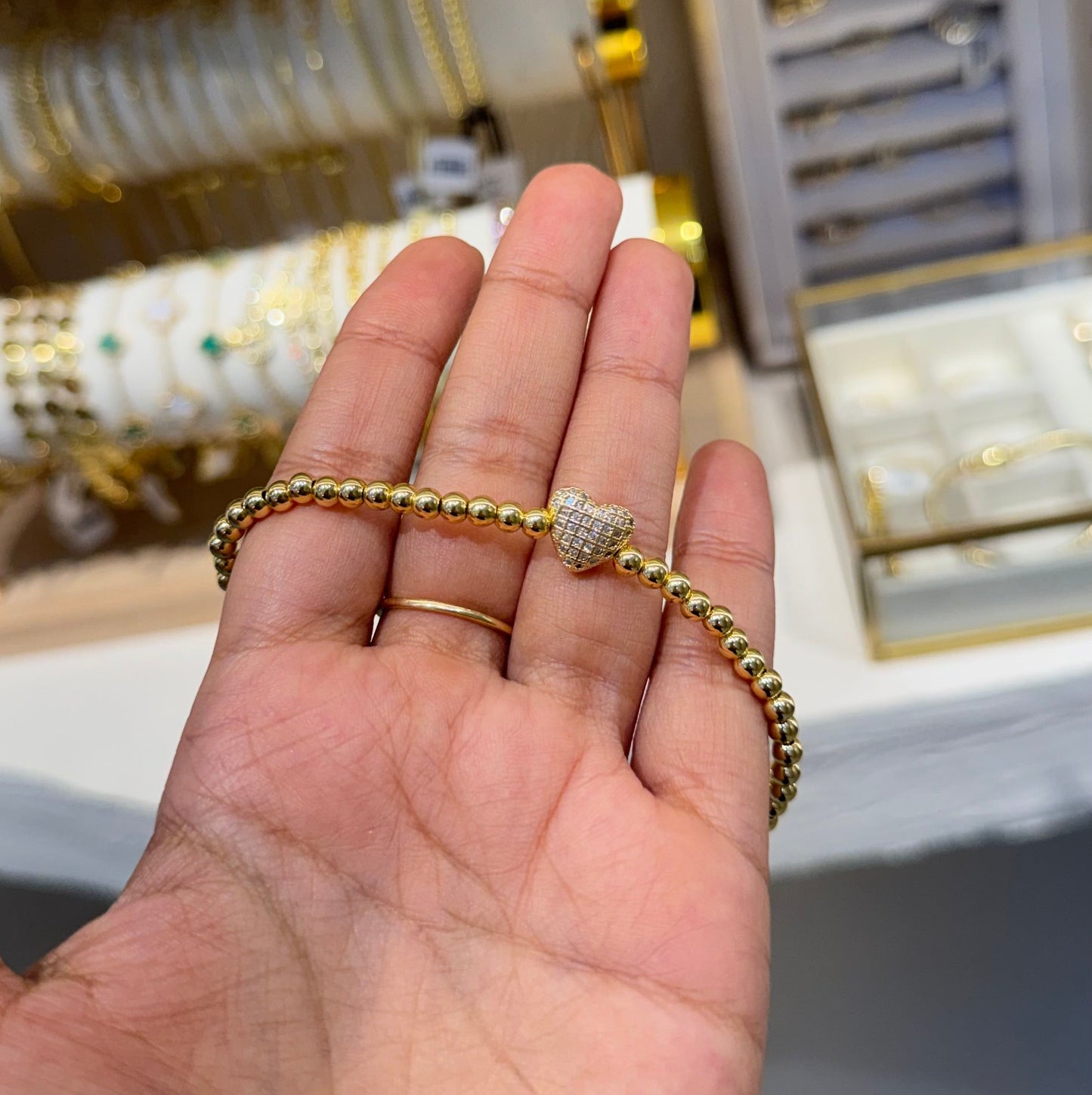 PULSERA CORAZÓN BALINES