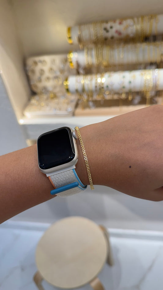 PULSERA TEJIDO CHINO RODIO