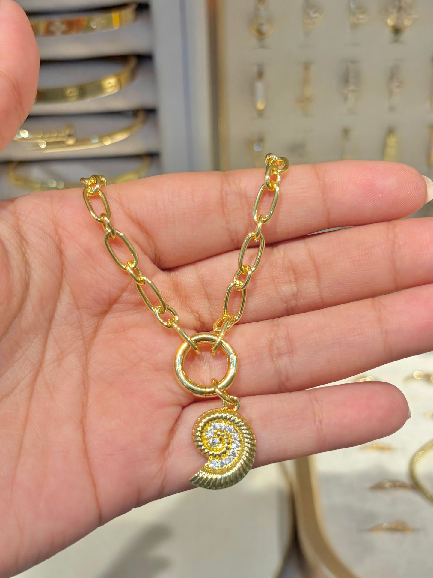 PULSERA CLIP CARACOL