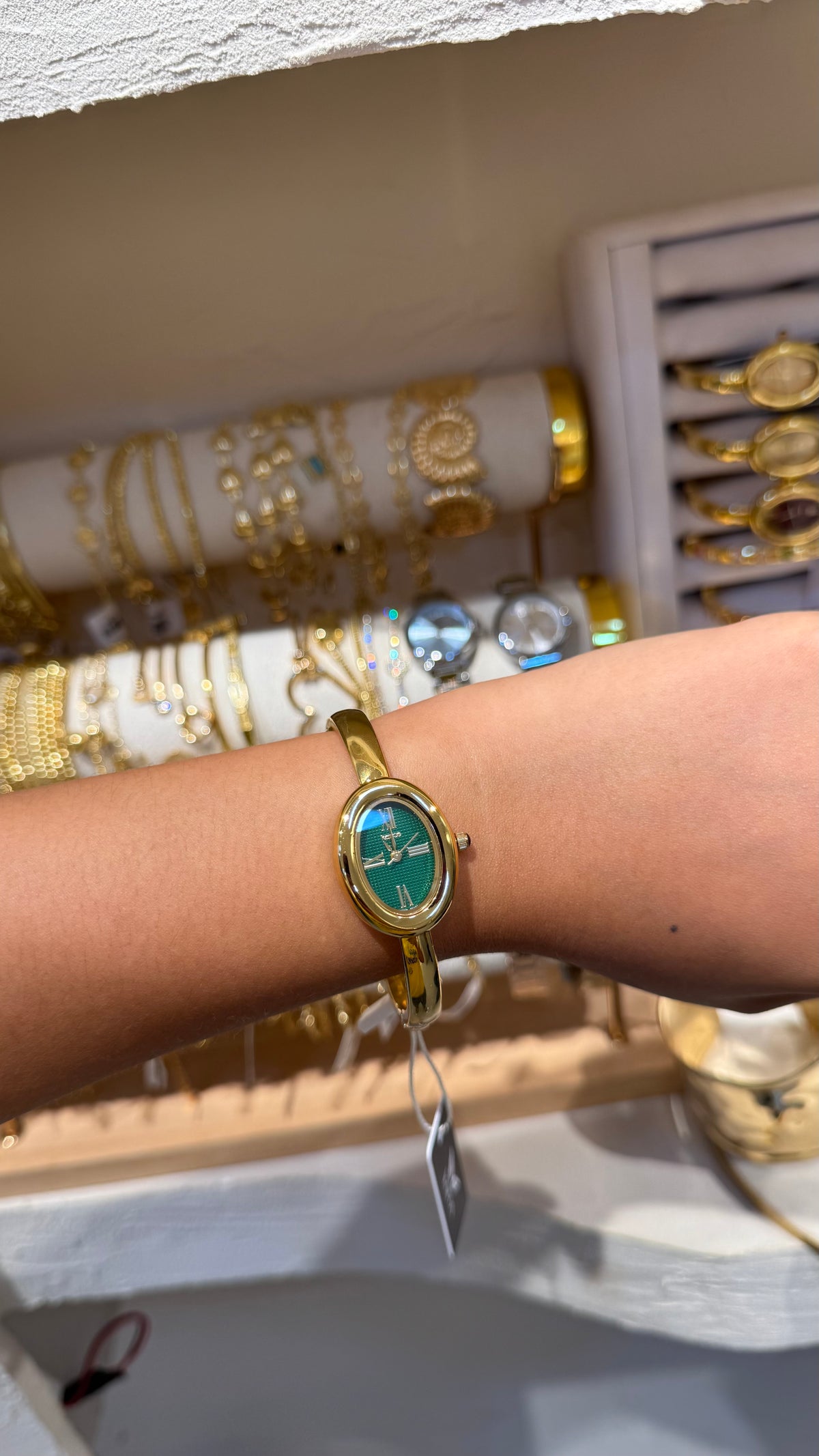 RELOJ KAIROS FONDO VERDE
