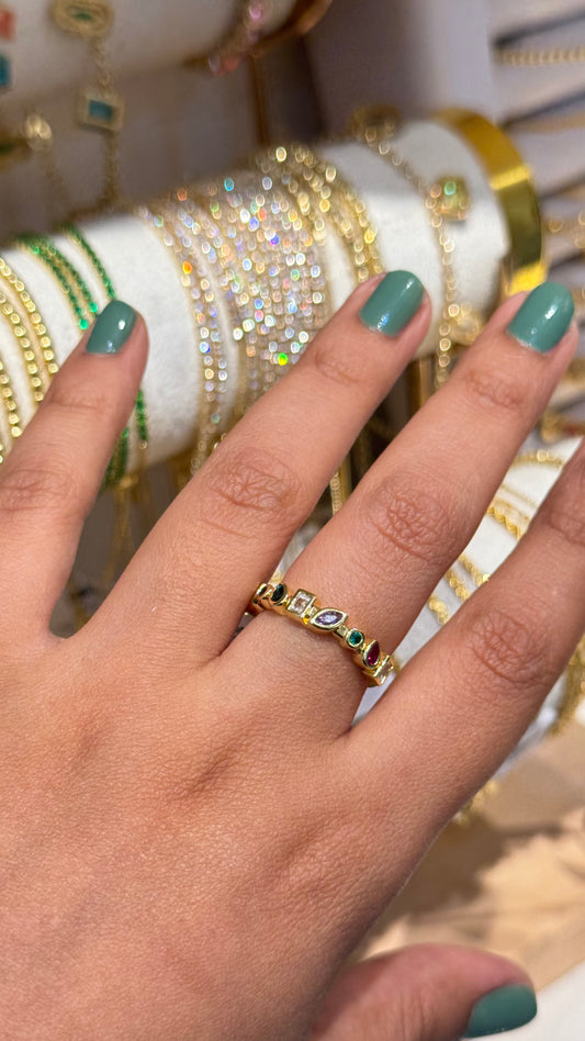 ANILLO FIGURAS COLORES