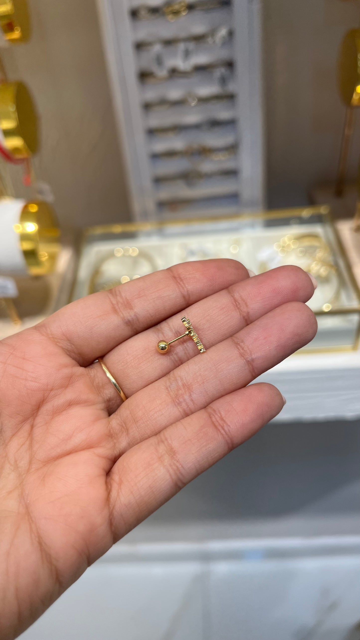 Piercing oro laminado