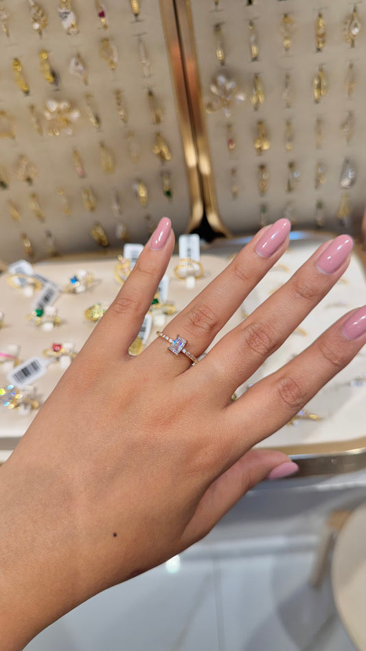 ANILLO CRISTAL RECTÁNGULO
