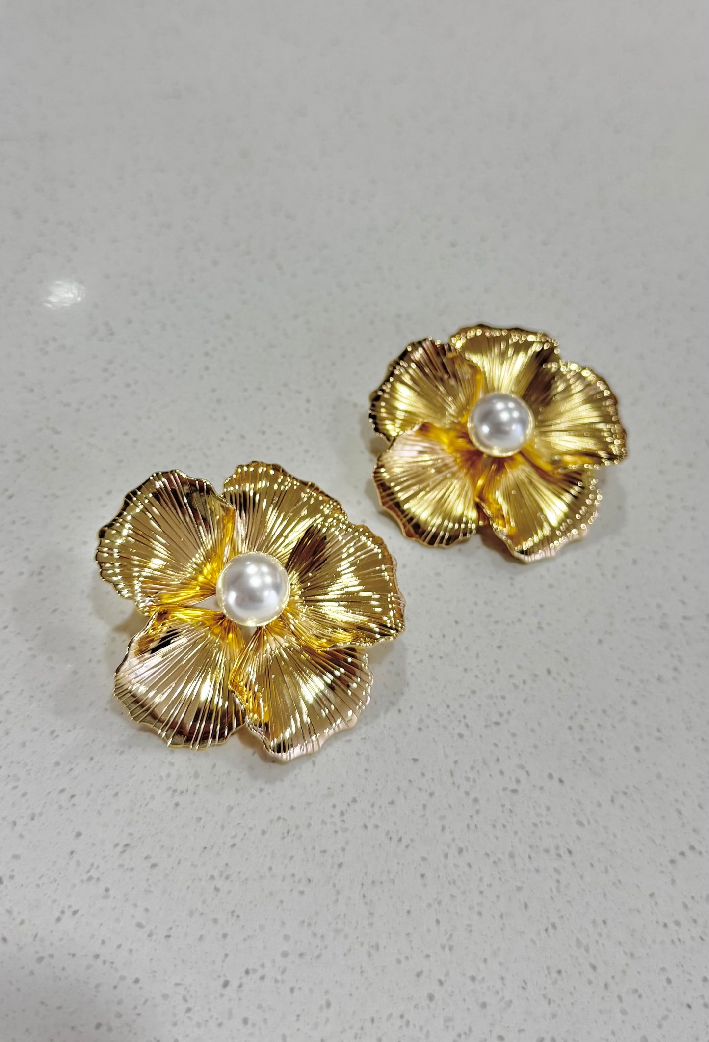 ARETE FLOR PERLA
