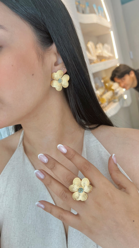 ANILLO MURALLA ESMERALDA BRONCE