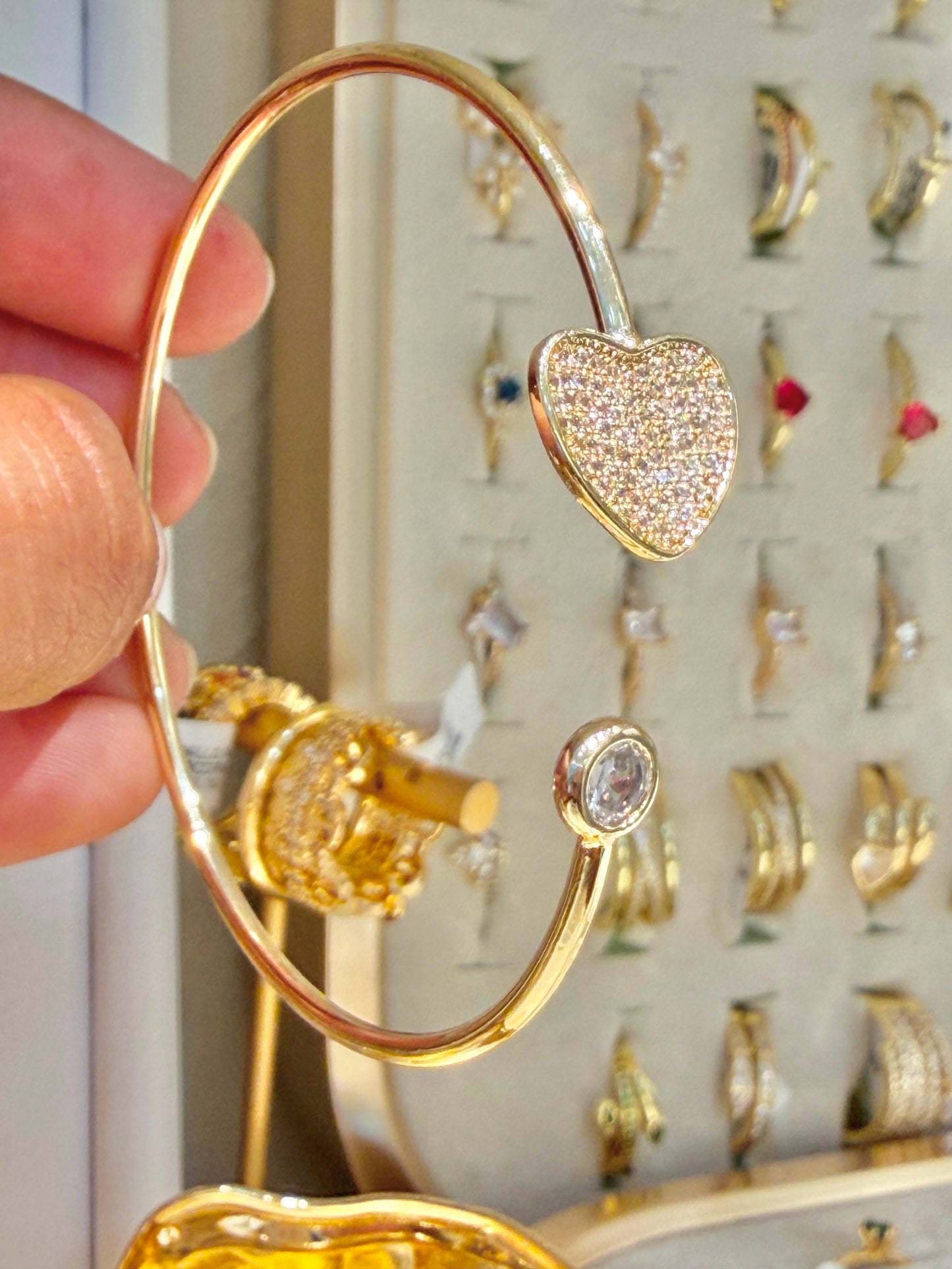 BRAZALETE CORAZÓN CIRCONES