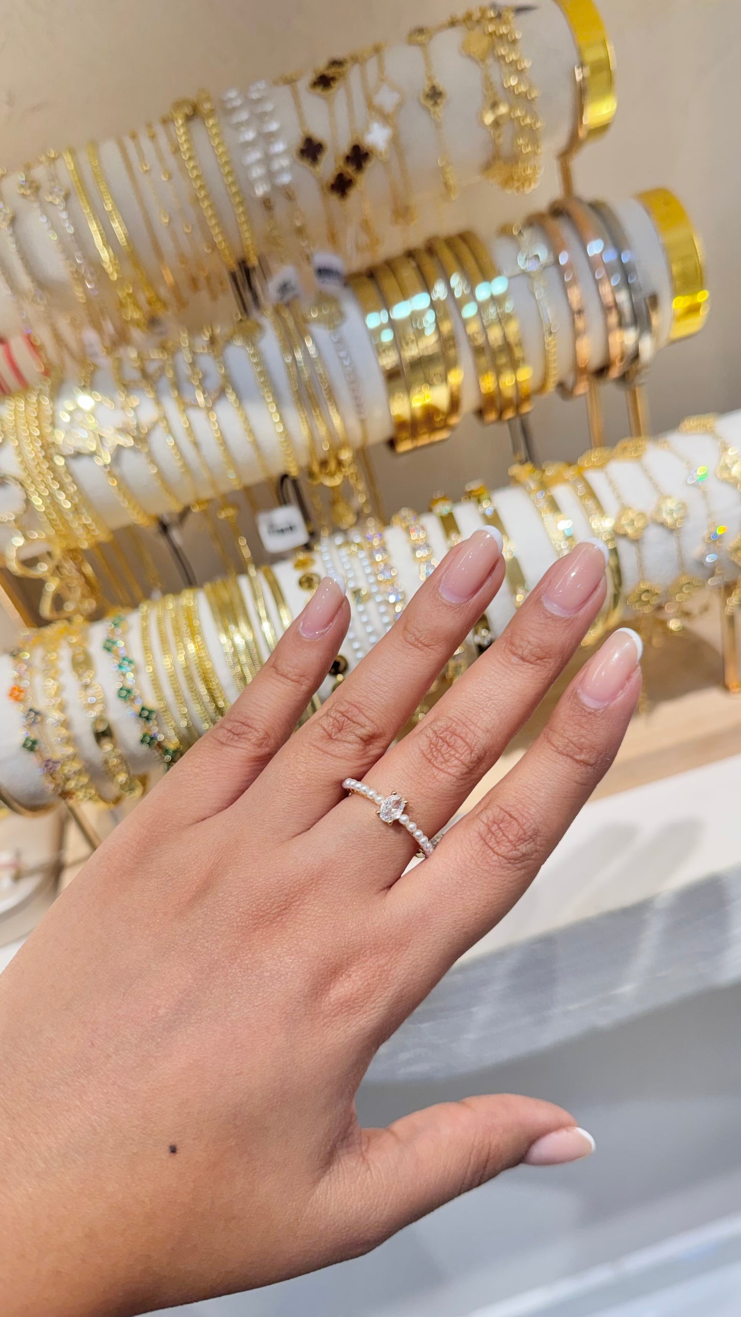ANILLO PROMESA PERLAS