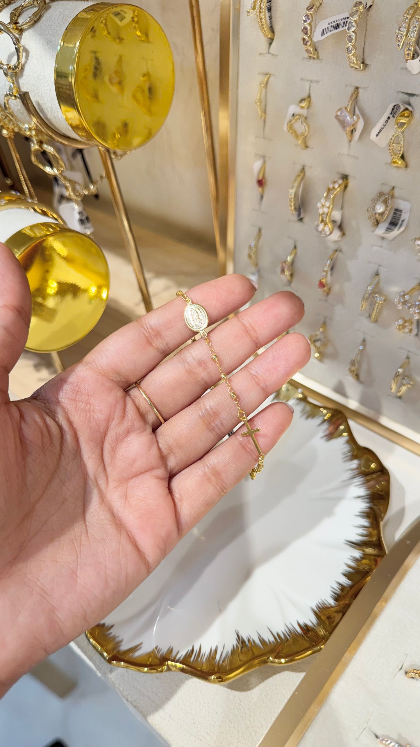 DENARIO VIRGEN ORO LAMINADO