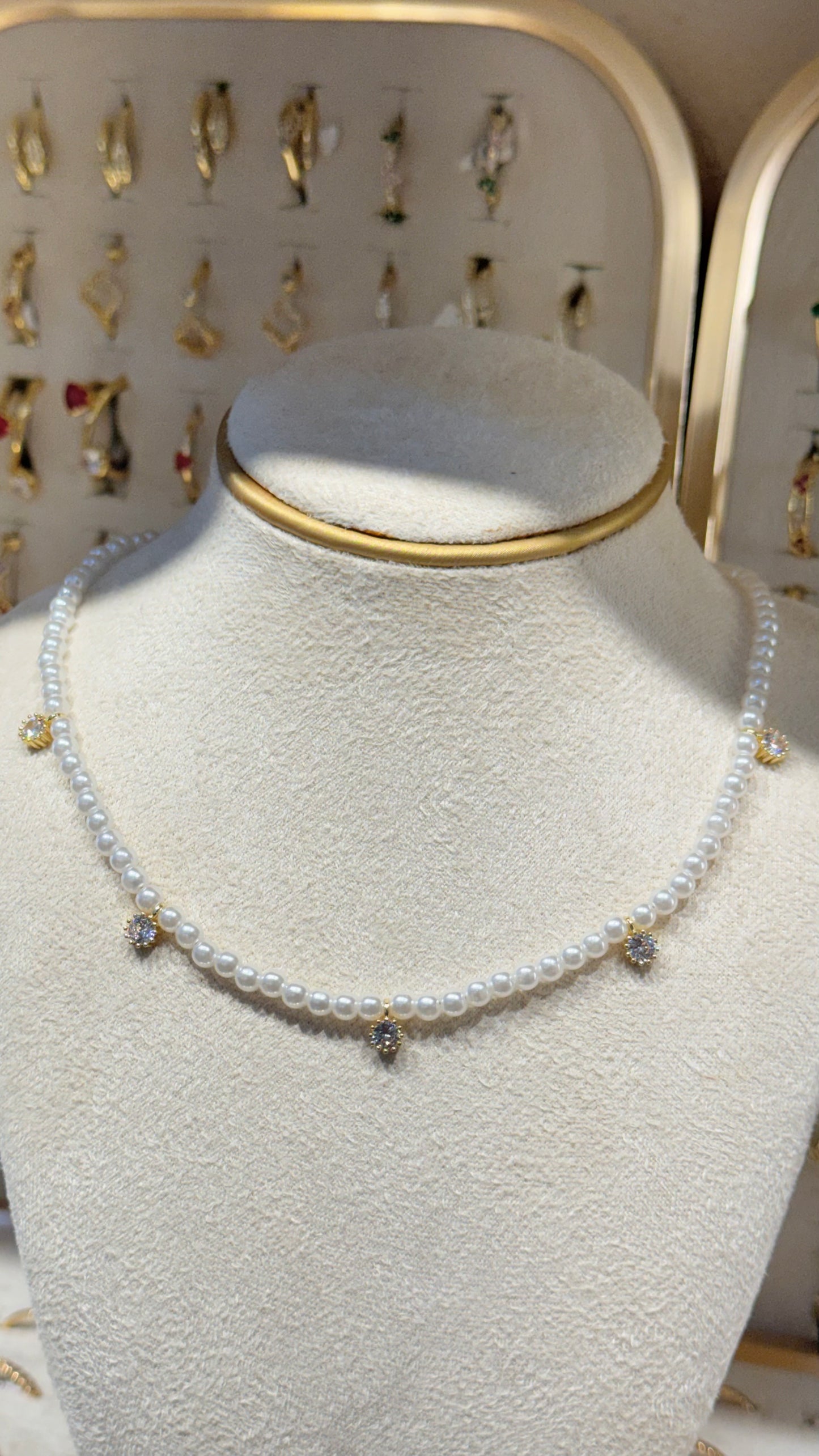 CHOKER PERLAS CRISTAL