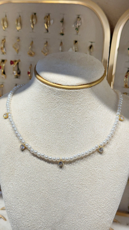 CHOKER PERLAS CRISTAL