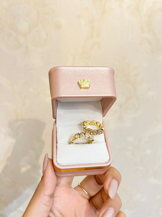 ANILLO CORAZONES CRISTAL