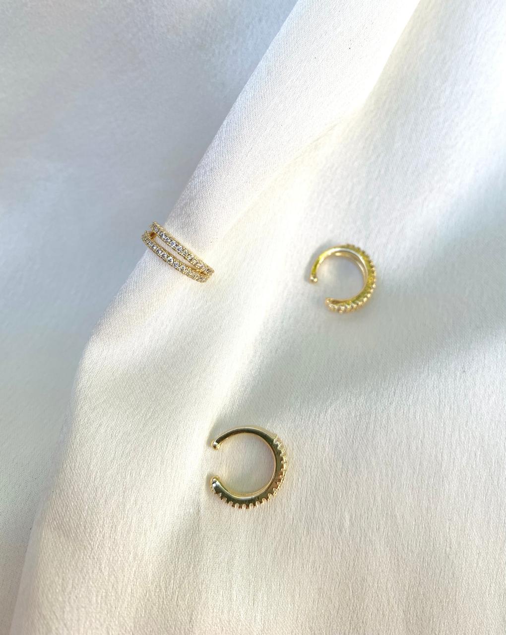 EARCUFF DOBLE CRISTALES