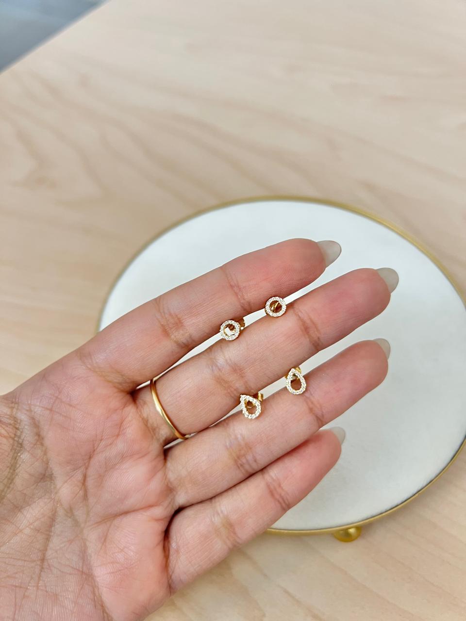 TOPO LAGRIMA ORO LAMINADO