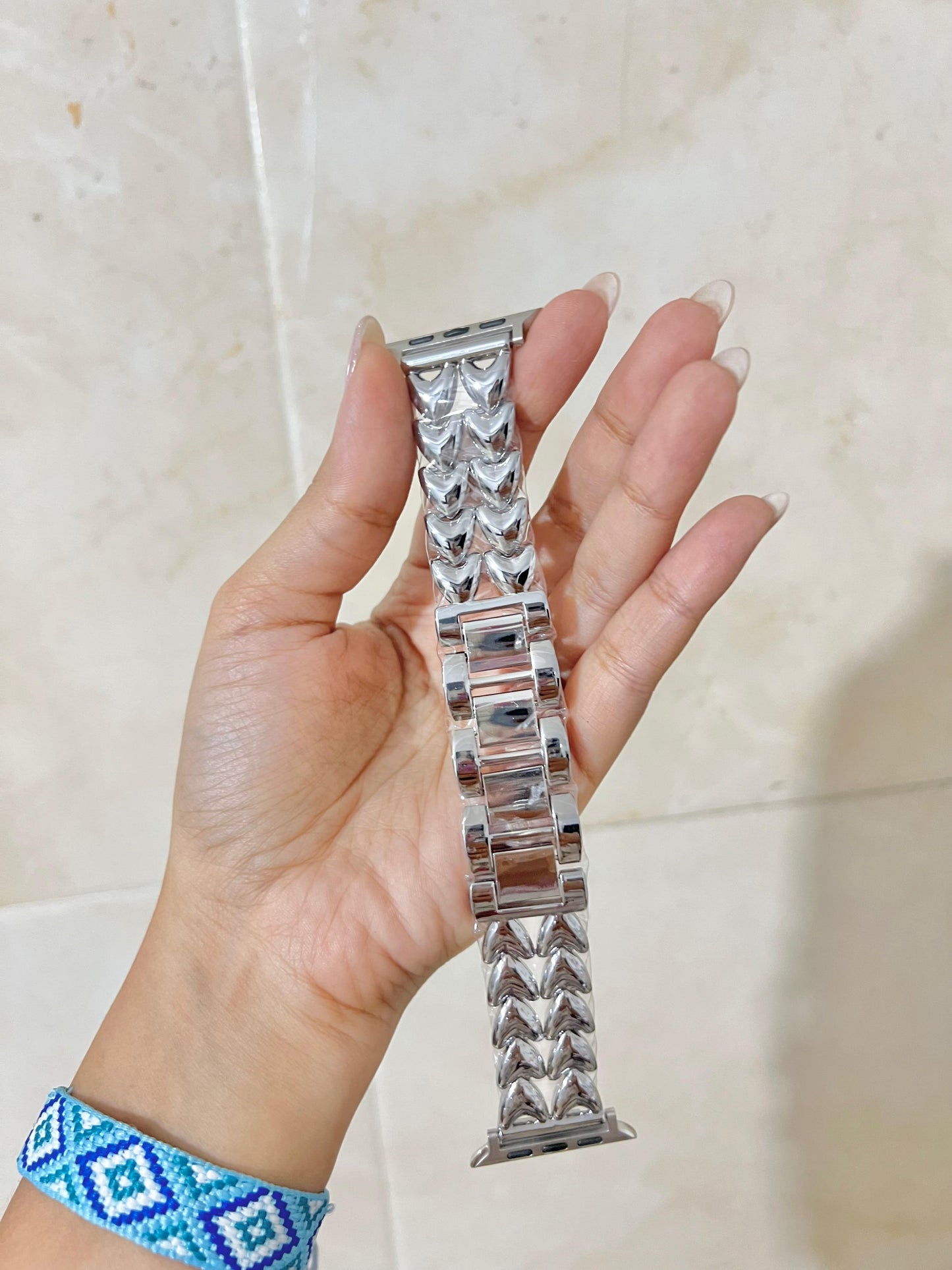 MANILLA APPLE WATCH PLATEADA