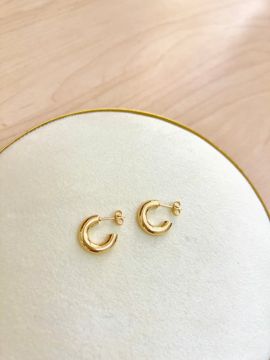 ARGOLLAS MINI DONA ACERO DORADA