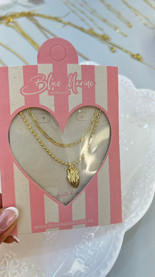 CADENAS CORAZON ANATÓMICO