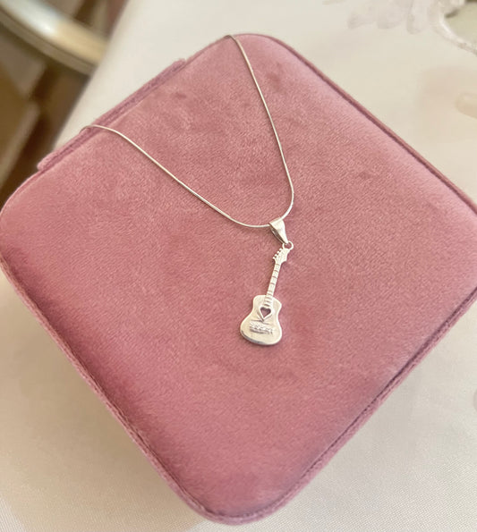 CADENA GUITARRA PLATA LEY 925