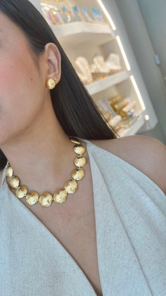 CHOKER DISCOS BRONCE
