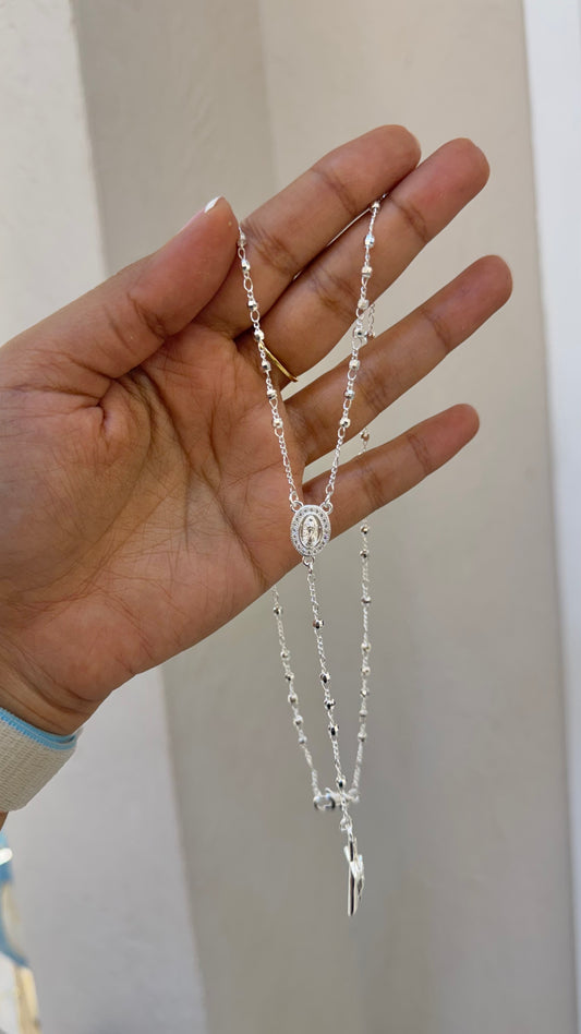 ROSARIO RODIO PLATEADO