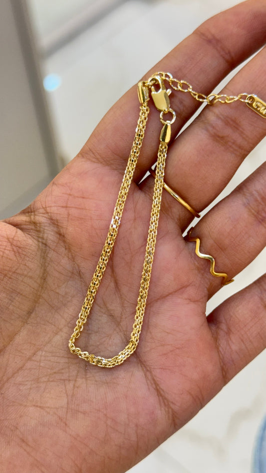 PULSERA TEJIDO CHINO RODIO