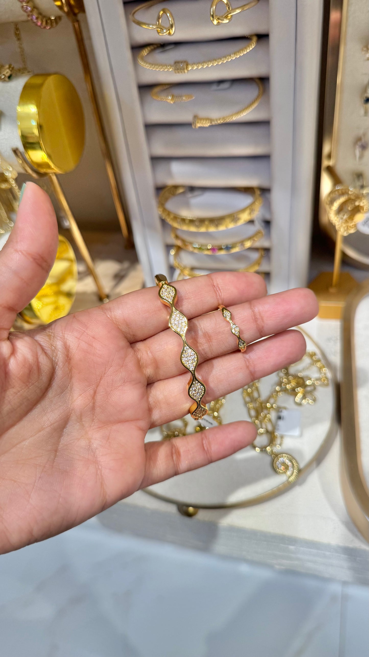 JUEGO BRAZALETE OLAS (incluye anillo)