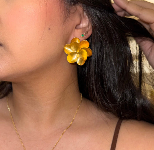 ARETE FLOR GRANDE BRONCE