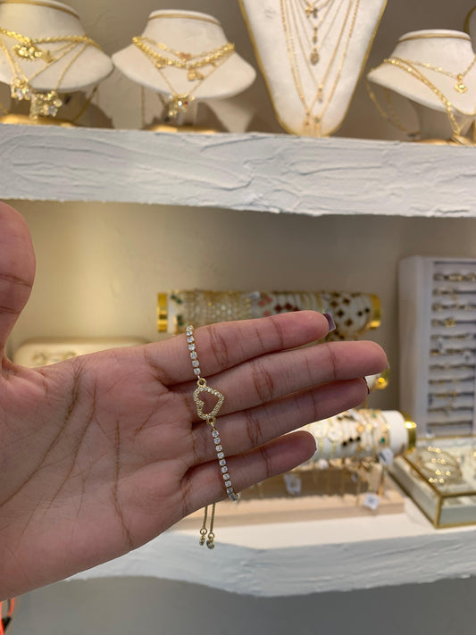 PULSERA BORDE CORAZÓN