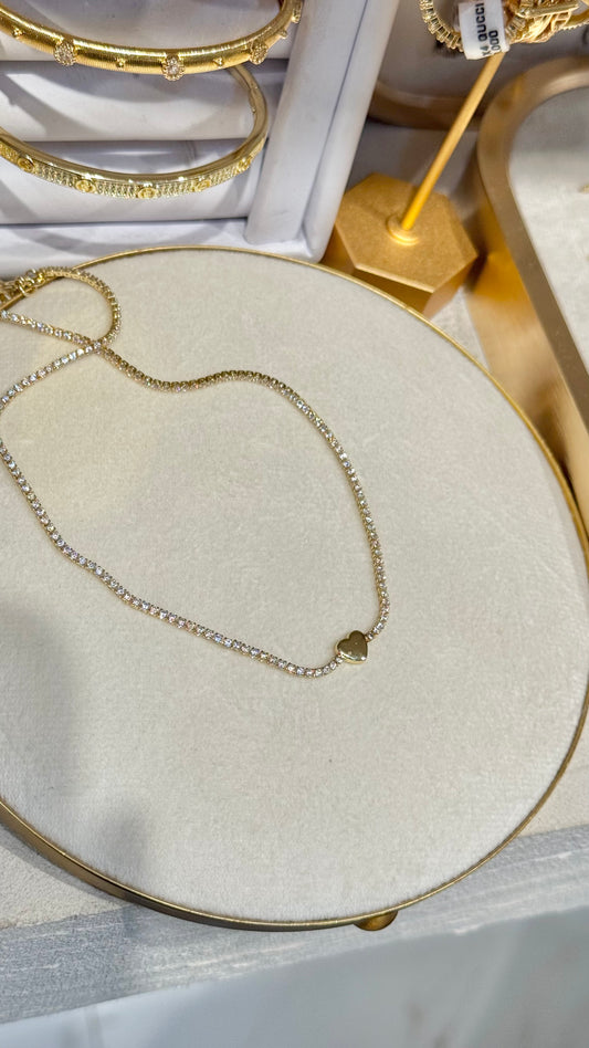 CHOKER TENIS CORAZÓN