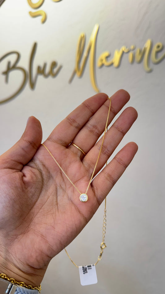 CADENA CIRCON ORO LAMINADO