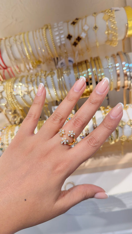 ANILLO TRIPLE FLOR