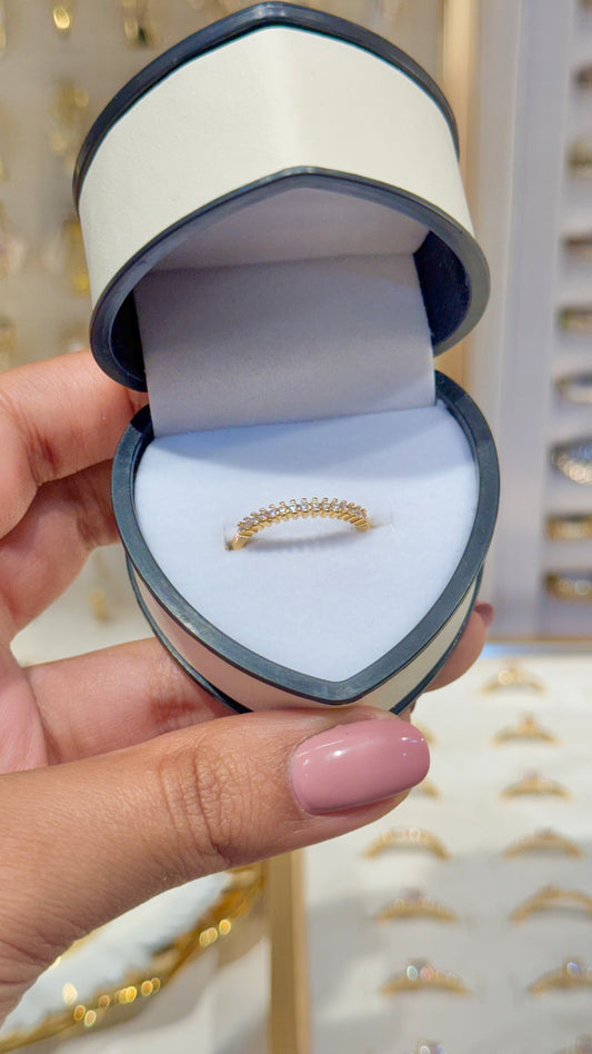 ANILLO TALLADO ORO LAMINADO