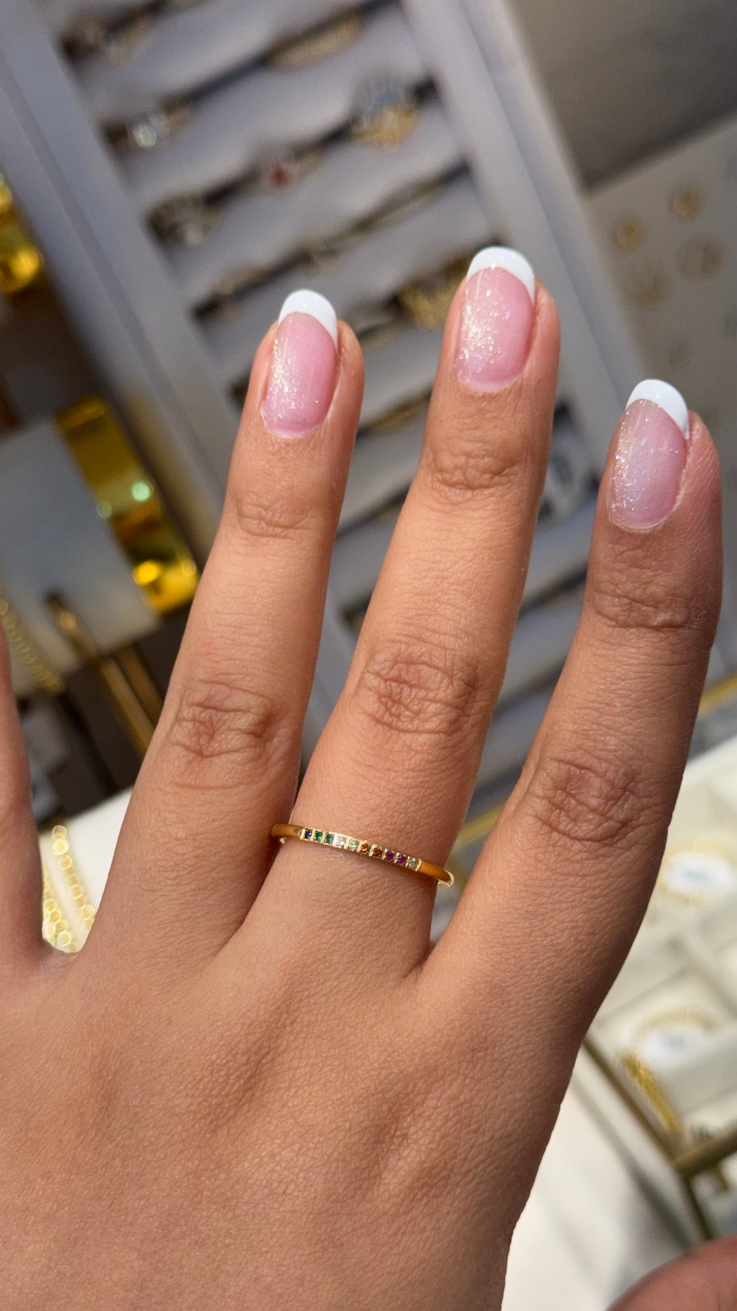 ANILLO ARCOÍRIS TALLA 8 ACERO