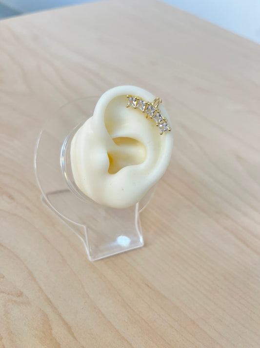 OREJERA CRISTALES CUADRADOS