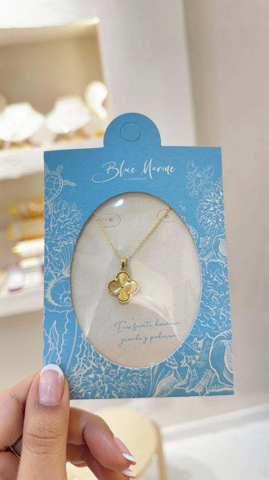 CADENA TRÉBOL DORADO