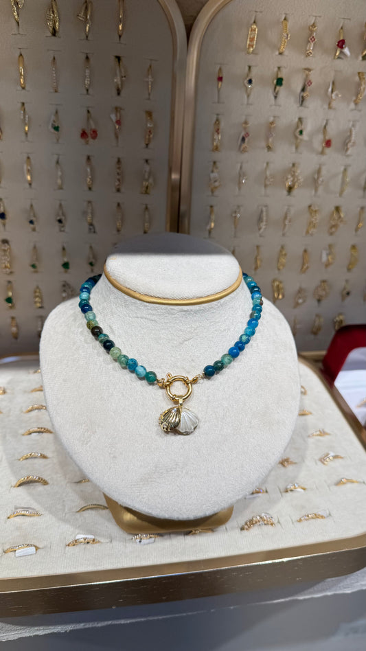 CADENA PIEDRAS CONCHA