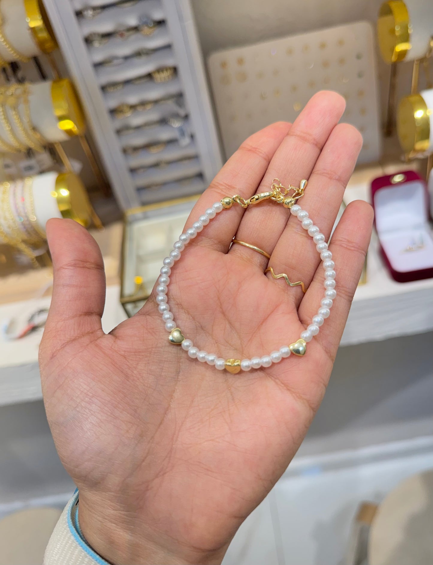 PULSERA PERLAS CORAZÓN