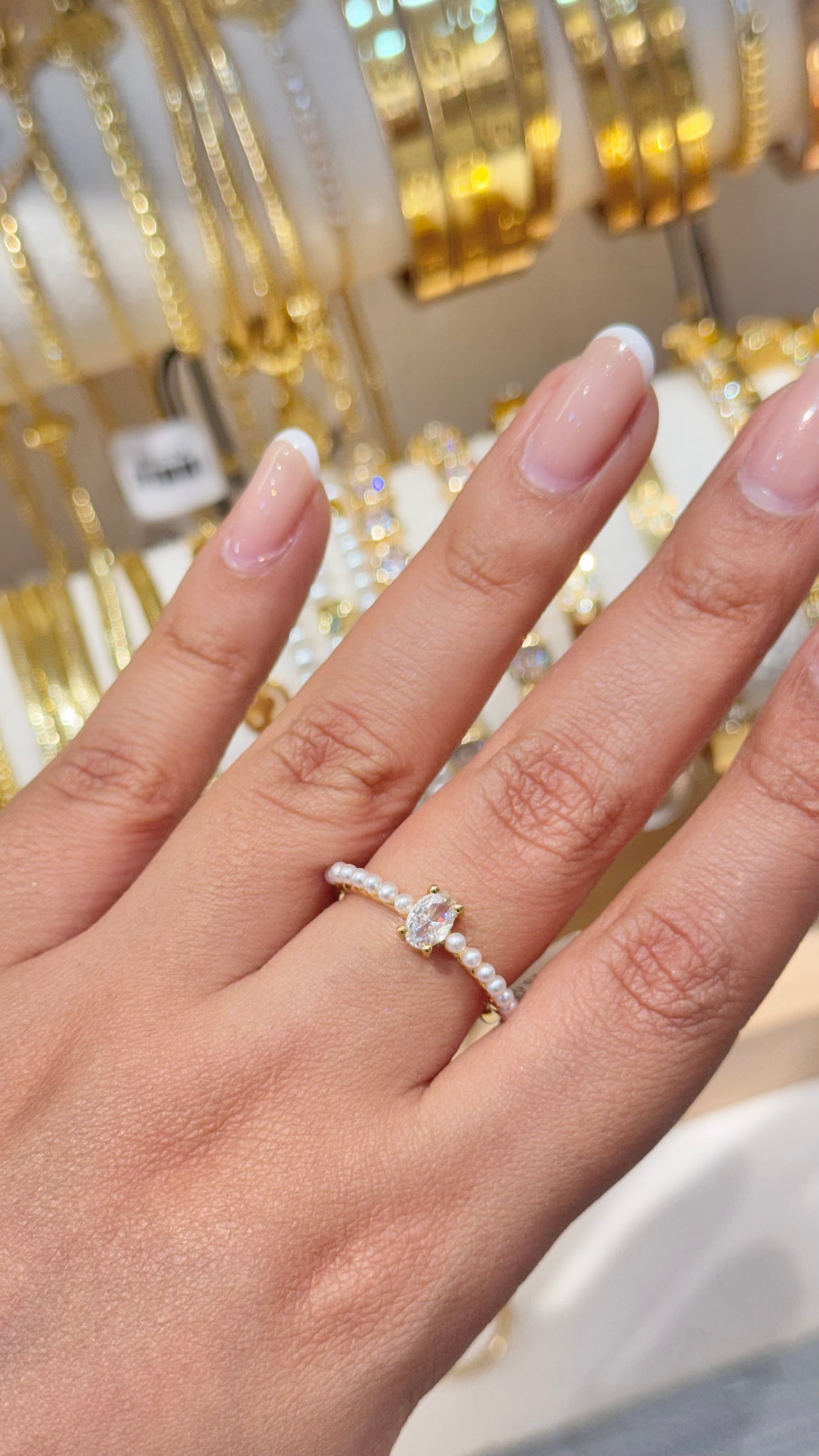 ANILLO PROMESA PERLAS