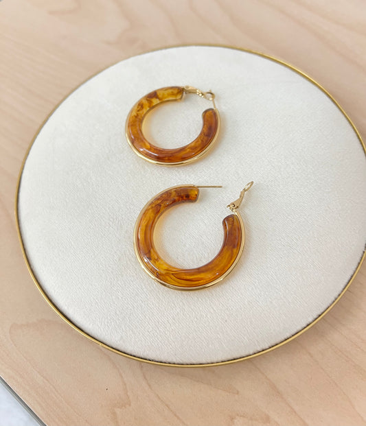 ARGOLLAS ACRÍLICAS MARRONES