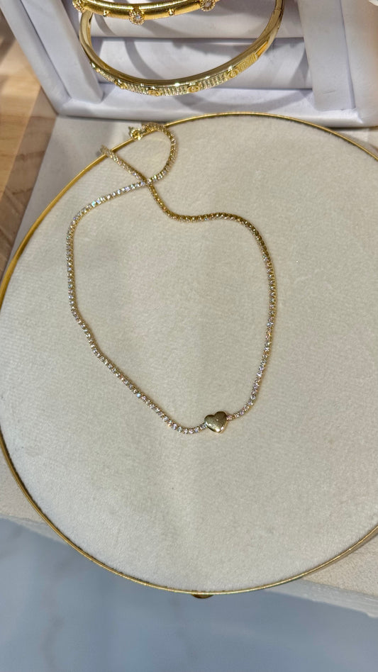 CHOKER TENIS CORAZÓN