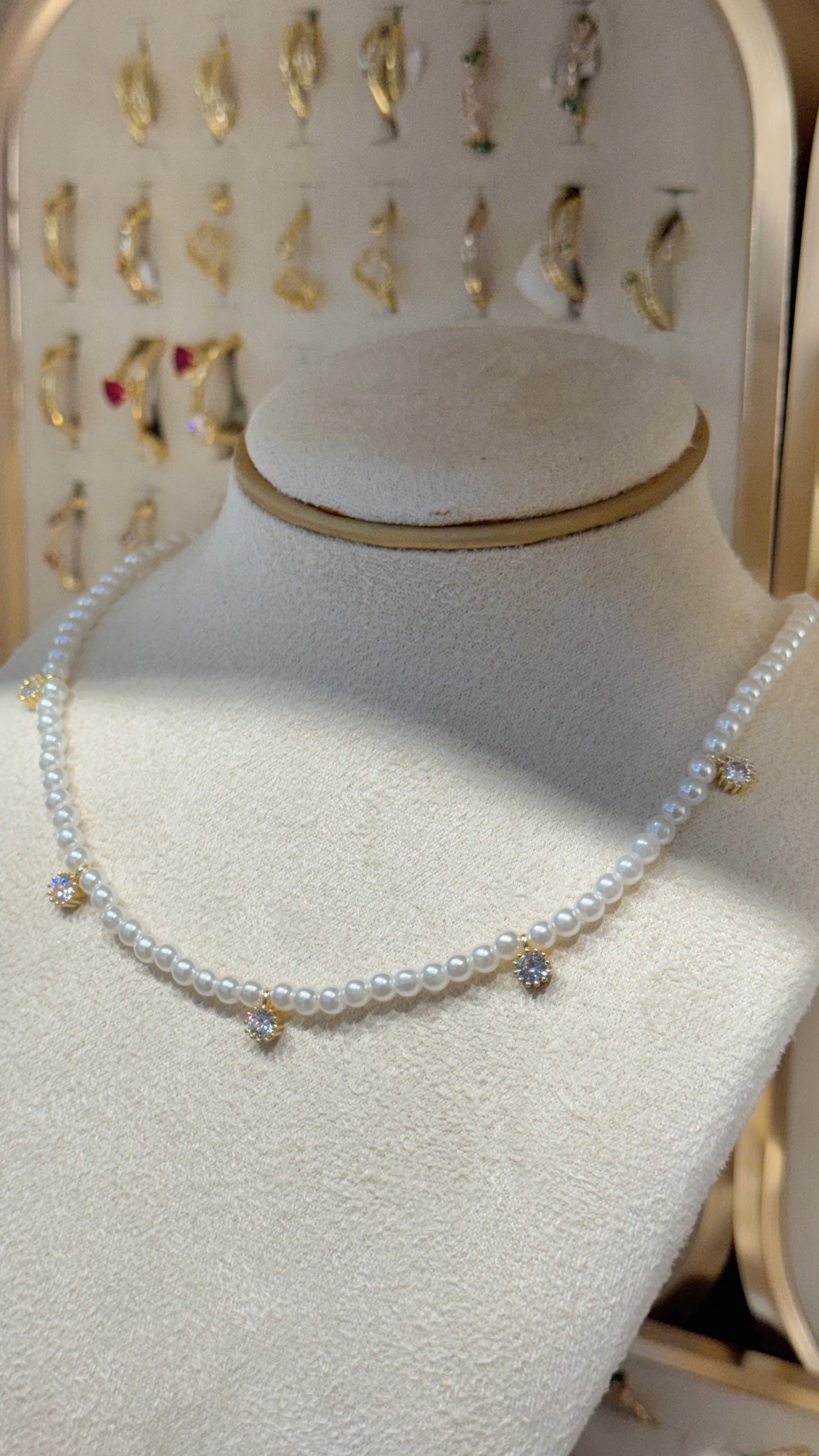 CHOKER PERLAS CRISTAL