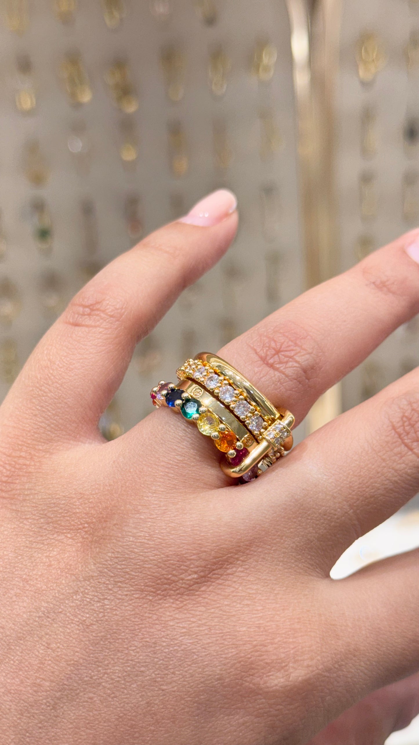 ANILLO X4 ARCOÍRIS