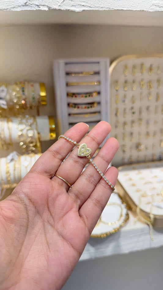 PULSERA TENIS CORAZÓN