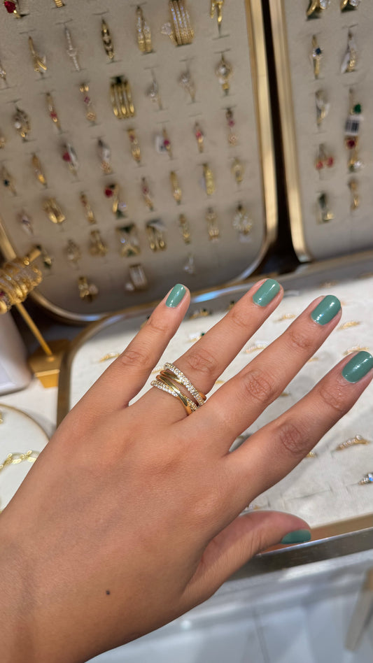 ANILLO DOBLE CRUZADO
