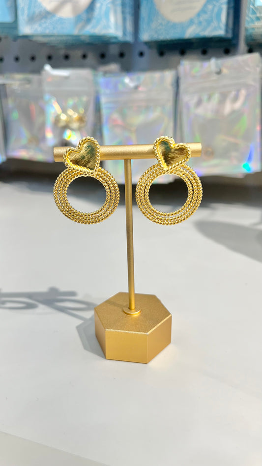 ARETE CORAZÓN ENTORCHADO BRONCE