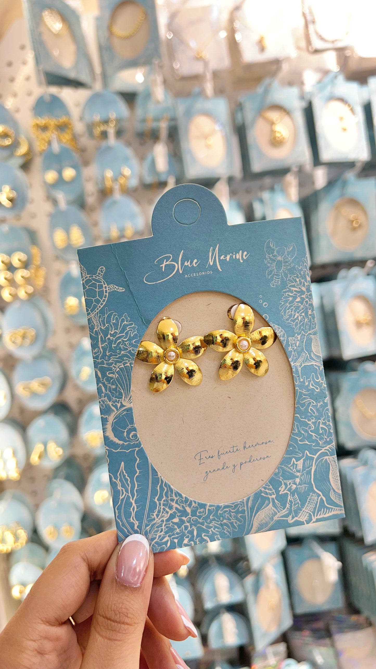 TOPO FLOR PERLA BRONCE